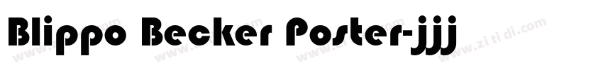 Blippo Becker Poster字体转换